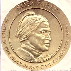 Mrs Rosa Parks is honored by Congress